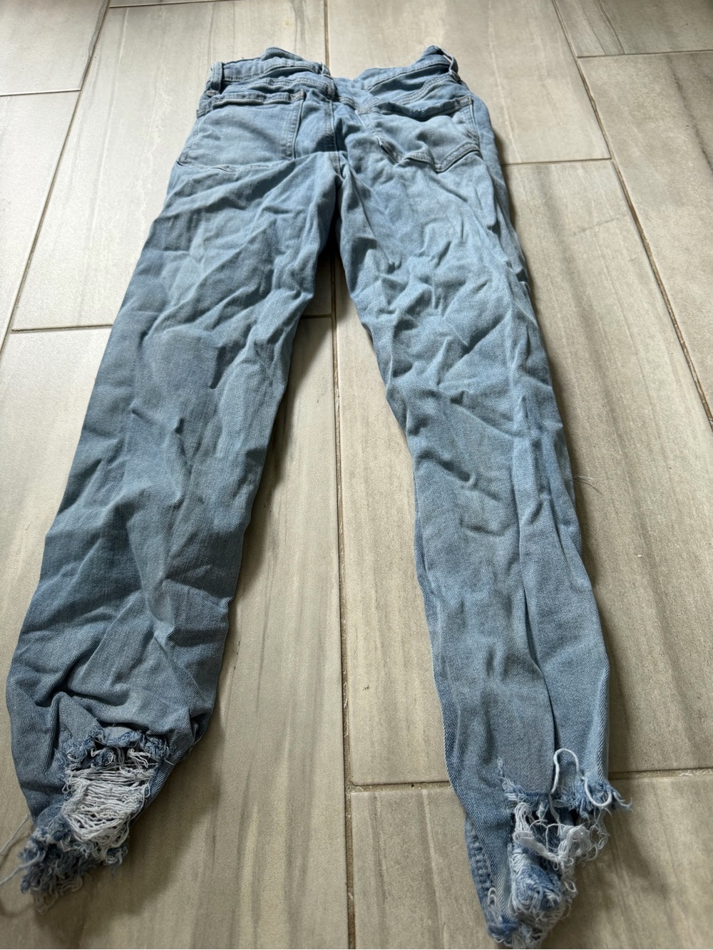Woman's size 3 fashion nova Light Blue Distressed Jeans - Classic Casual Fit